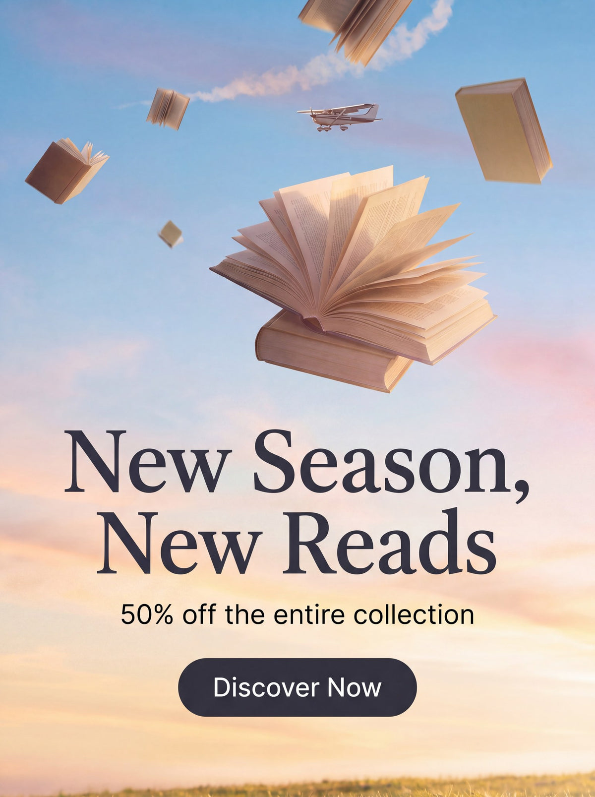 New Season, New Reads. Cooking, wellness, faith and personal growth, 50% off the entire collection